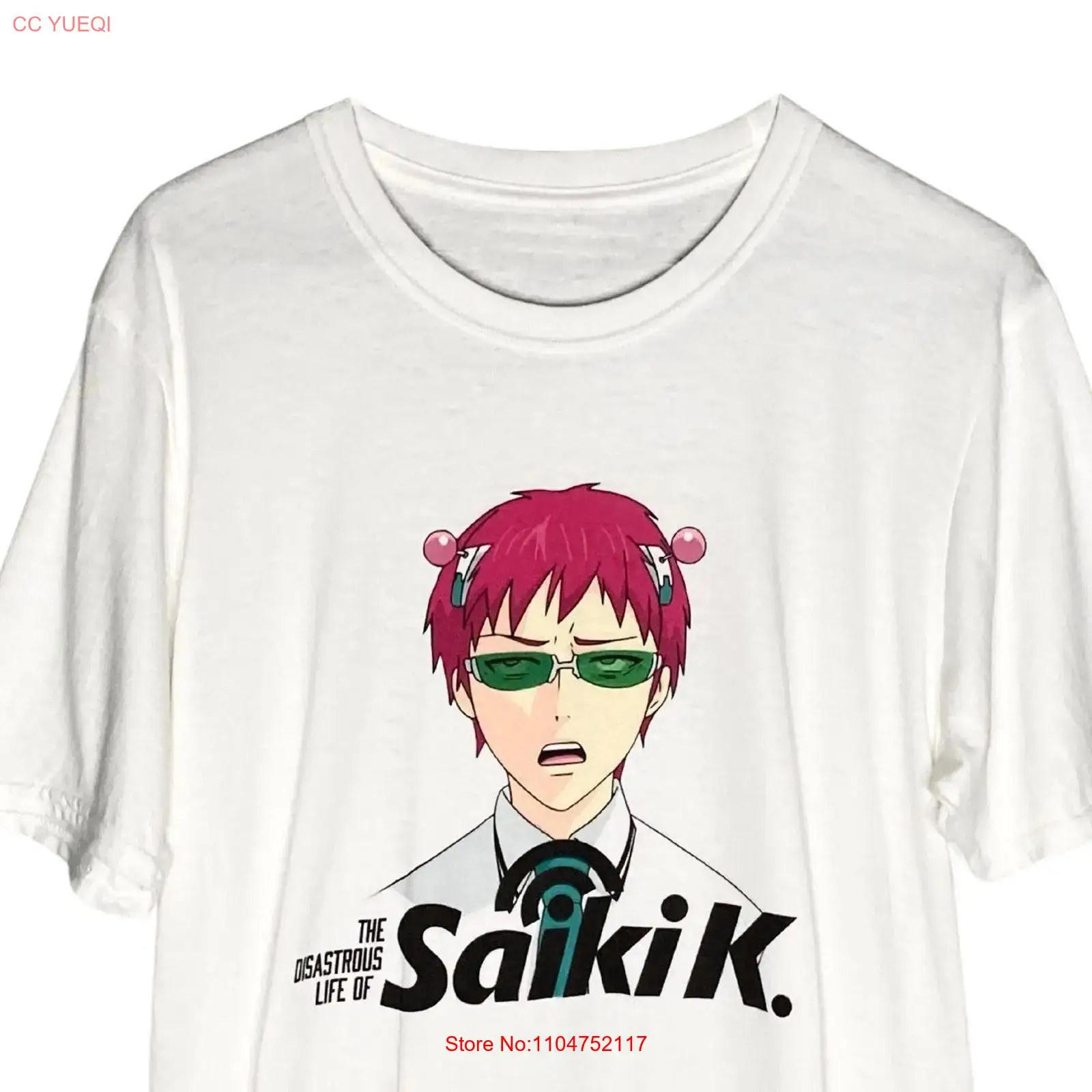 Face Wash Mens - Camiseta SAIKI K con diseño de