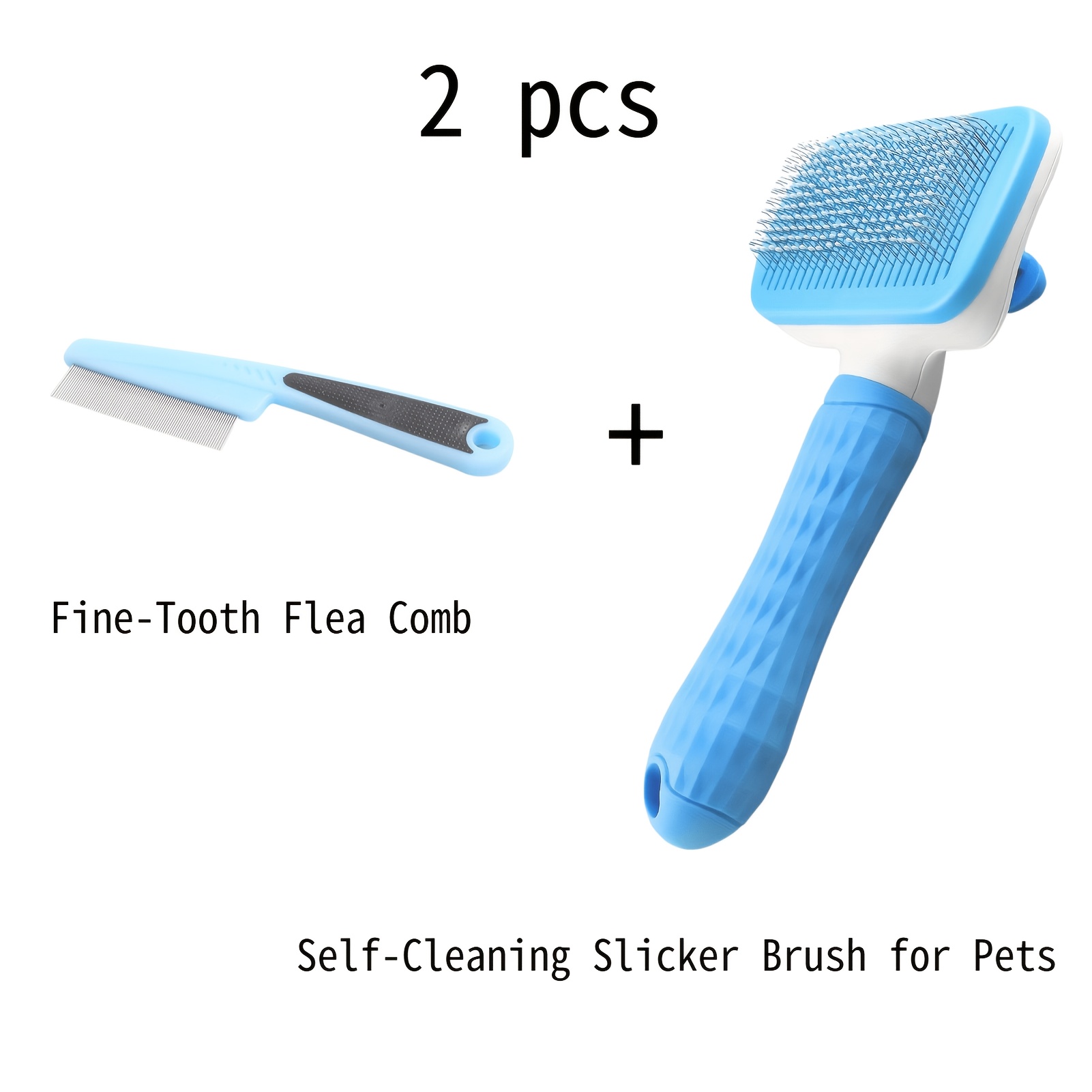 Comb Fine Tooth - Juego de 2 Herramientas de Aseo