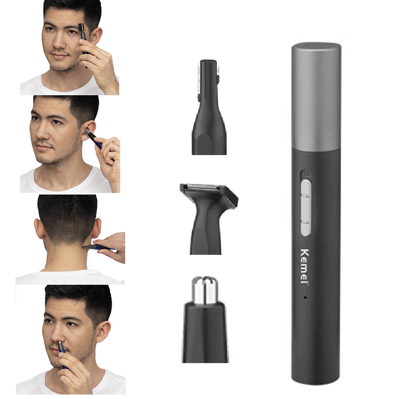 Men'S Grooming Scissors - Recortadora de Vello Nasal Recargable Kemei