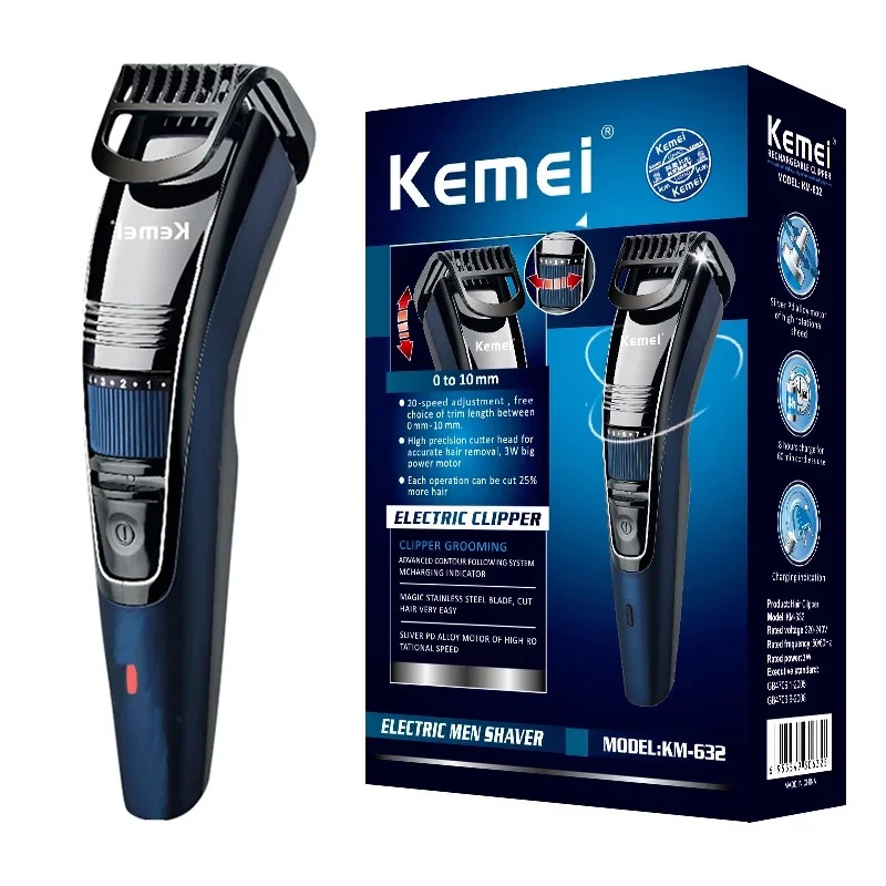 Men'S Face Grooming - Cortadora de pelo Kemei 632 de