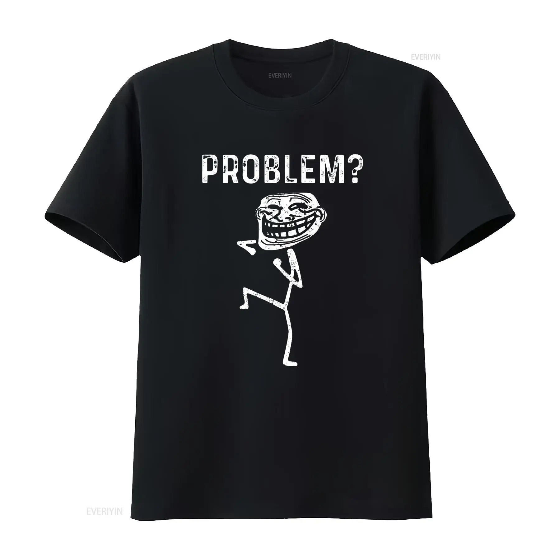 Face Wash Mens - Troll Face Problem-Camiseta divertida para mujer,