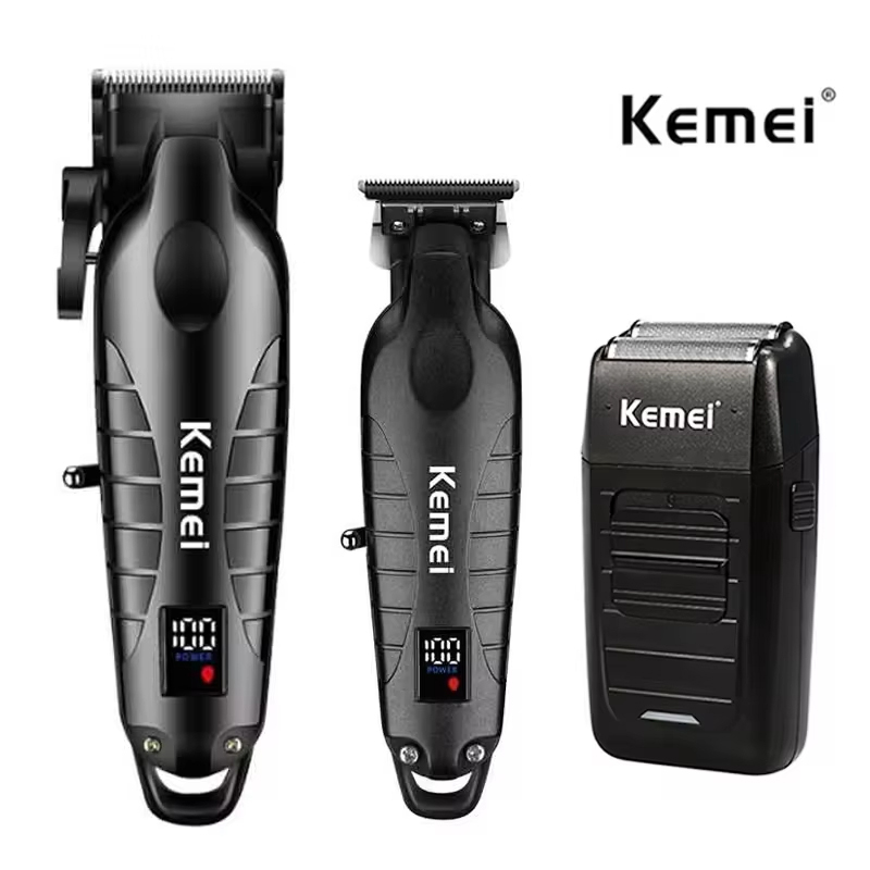 Men'S Grooming Scissors - Kemei Kit de cortapelos para hombres,