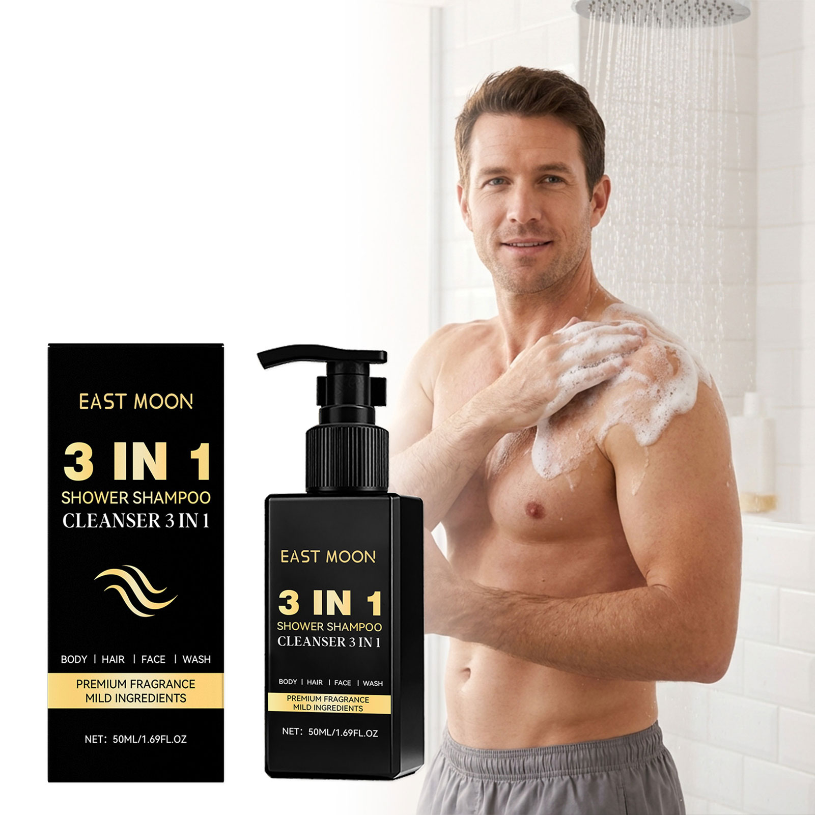 Champú 3 en 1 de 50ml, limpiad - Face Wash Mens reseña y precio