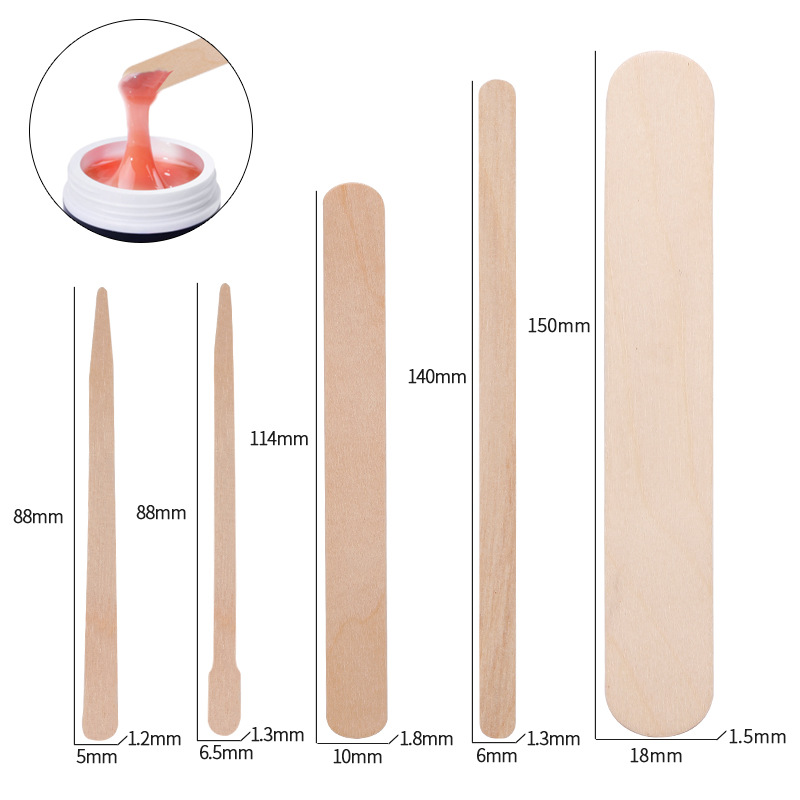 100 Uds. De depresor de lengua - Hair Wax Stick reseña y precio