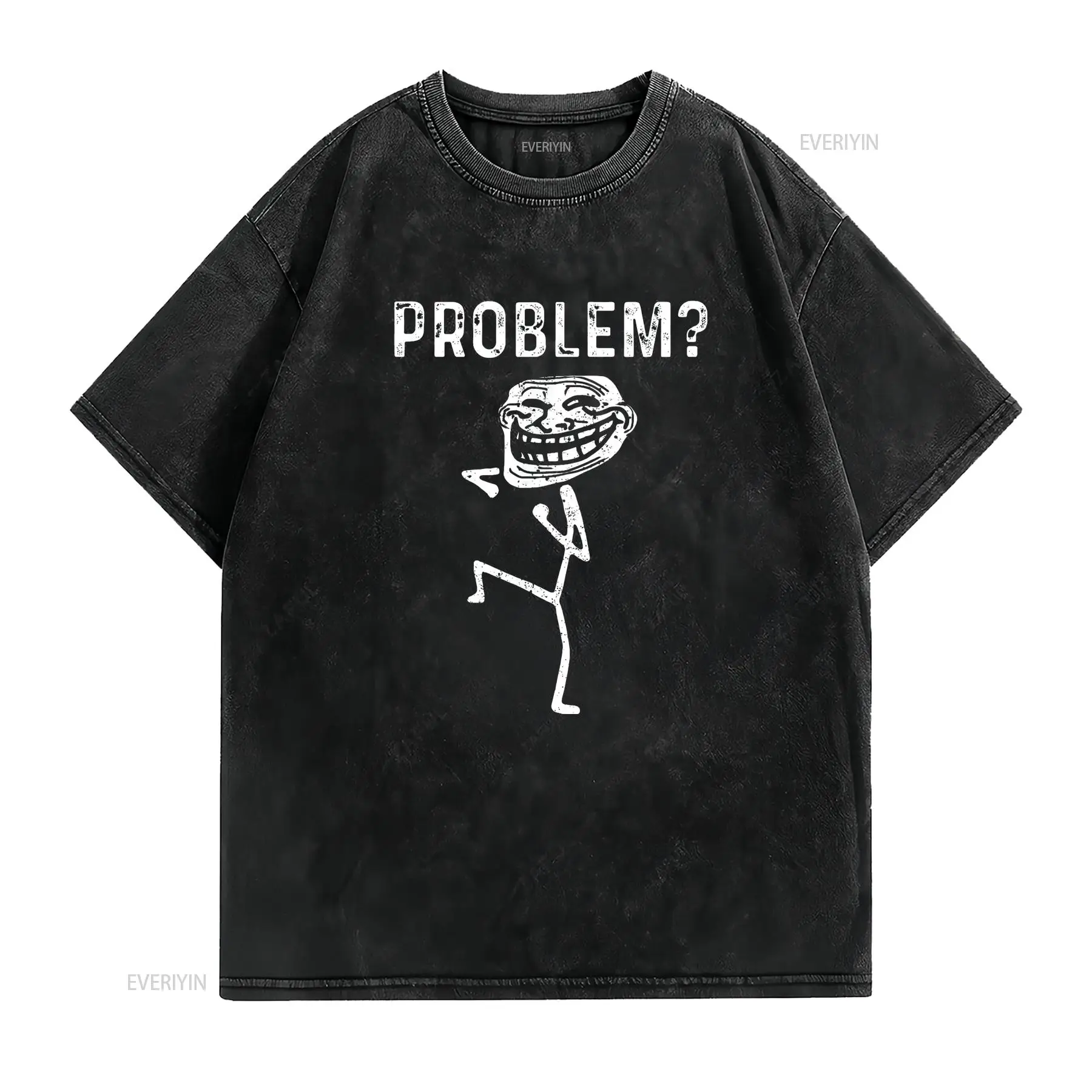 Troll Face Problem-Camiseta di - Face Wash Mens reseña y precio