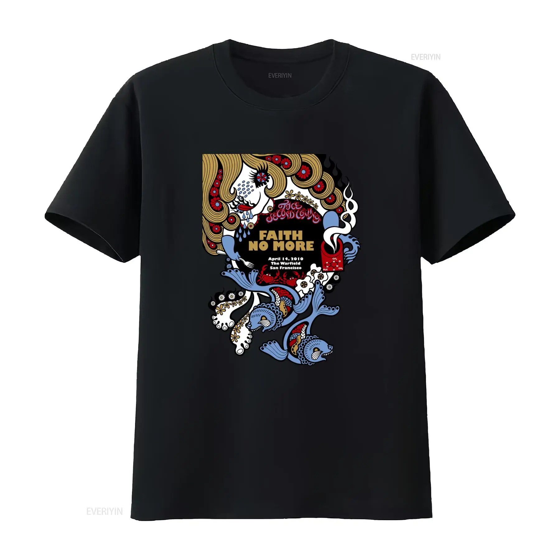 Camiseta Faith No More con est - Face Wash Mens reseña y precio