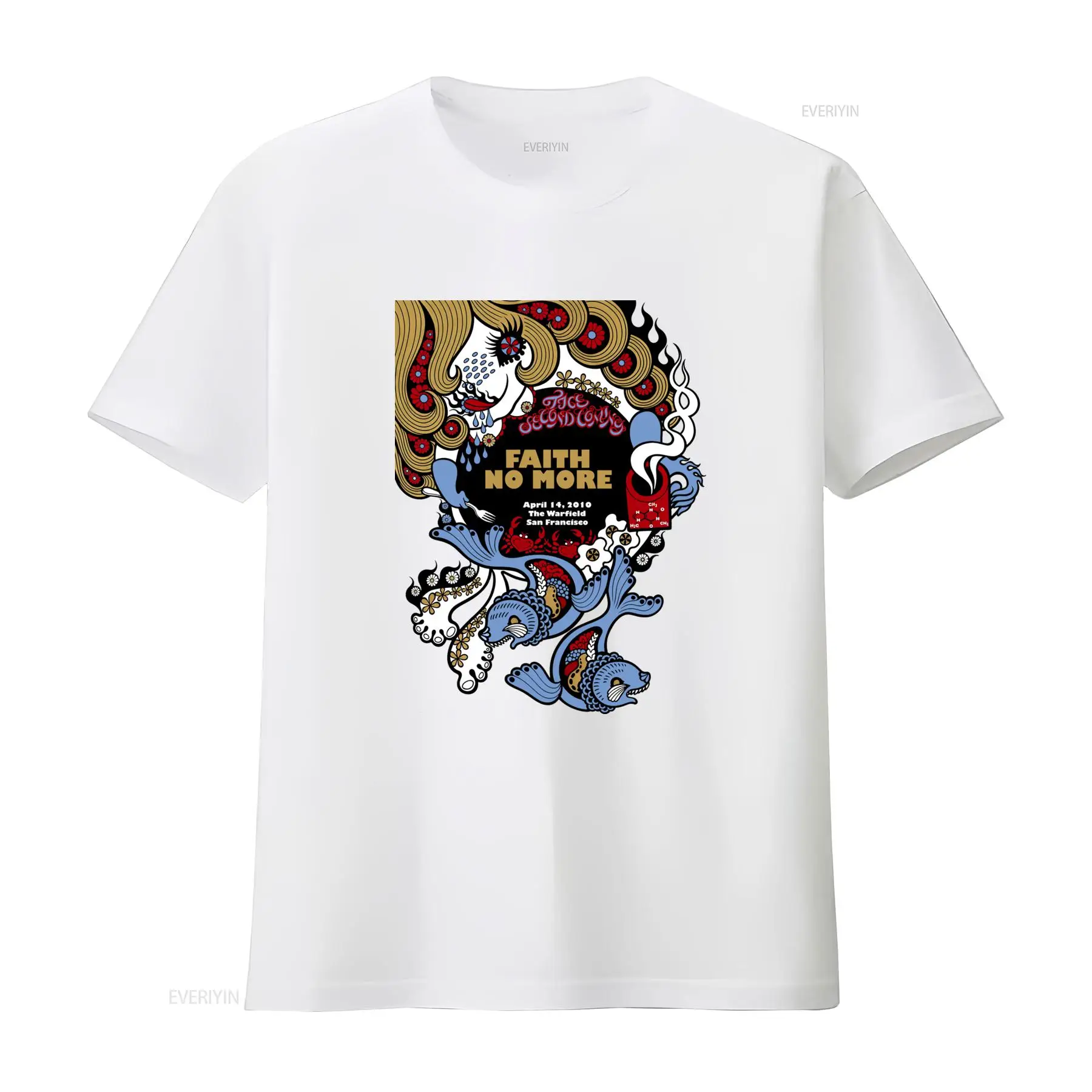 Camiseta Faith No More con est - Face Wash Mens reseña y precio